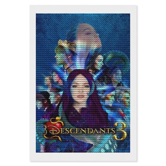Descendan-t Diamond Art Kits DIY 5D Anime Painting by Number Kits Full Drills for Adults Crystal Pictures Arts Craft for Home Wall Decor Gift 8"×12"