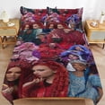 thumbnail image 1 of Descendants Duvet Cover 3 Pcs Set Cute Kids Comforter Cover with 2 Pillowcases Luxury Soft Bedding Bedroom Decor for Teens Boys Girls, 86"x70", 1 of 8