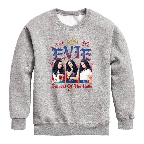 Descendants - Evie Fairest Boys' Graphic Long Sleeve Fleece Sweatshirt