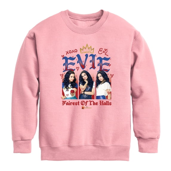 Descendants - Evie Fairest Boys' Graphic Long Sleeve Fleece Sweatshirt