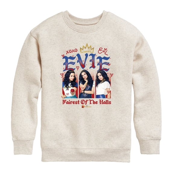 Descendants - Evie Fairest Boys' Graphic Long Sleeve Fleece Sweatshirt
