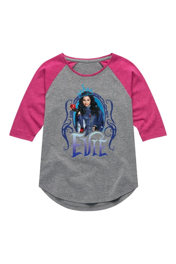 - Evie - Toddler And Youth Girls Raglan Graphic T-Shirt