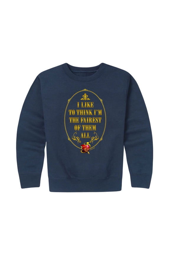 - Fairest Of The All - Toddler And Youth Crewneck Fleece Sweatshirt