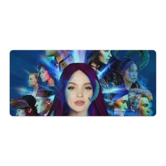 Descendants Fantasy Movie Mouse Pad No-sliped Large Mousepad Extended Gaming Desk Mat Stitched Edge Keyboard Mat