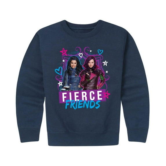 Descendants - Fierce Friends - Toddler And Youth Crewneck Fleece Sweatshirt
