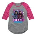 thumbnail image 1 of Descendants - Fierce Friends - Toddler And Youth Girls Raglan Graphic T-Shirt, 1 of 5
