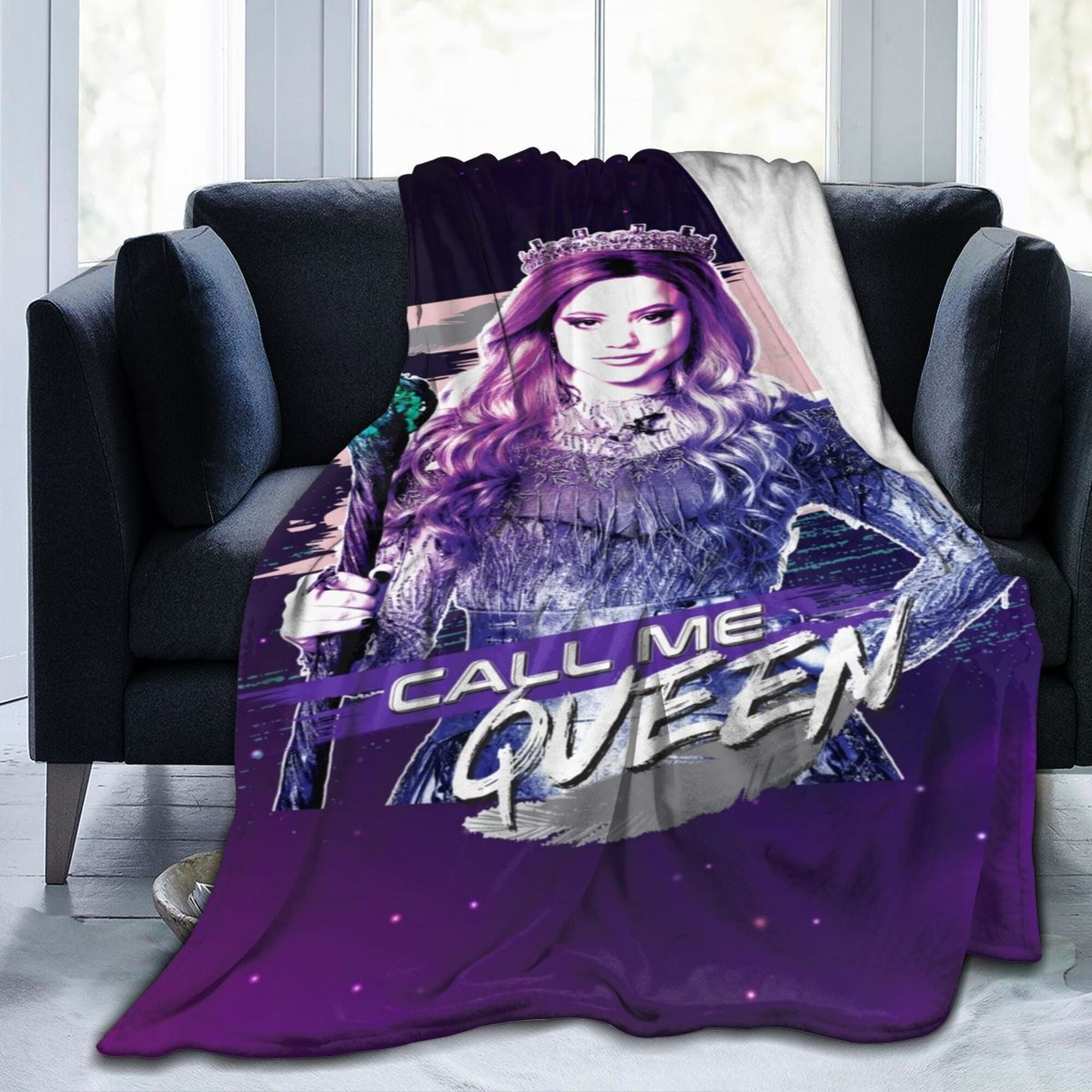 Descendants Flannel Blanket, Soft and Cozy Plush All Season Throw