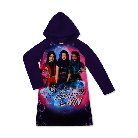 Descendants Girls Hooded Pajama Nightgown, Sizes 6-14