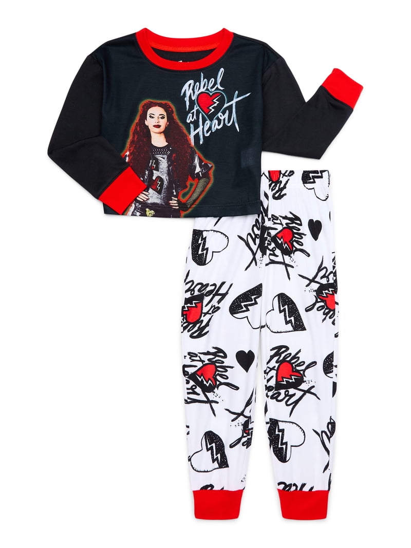 Descendants Girls Long Sleeve Top and Pants Pajama Set, 2-Piece