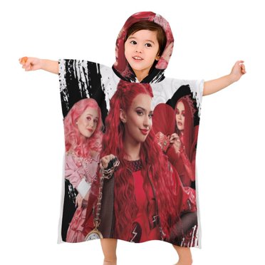 SummerUp Personalised Kids Hooded Poncho Towelling Robe – 100% Cotton – Bathrobe