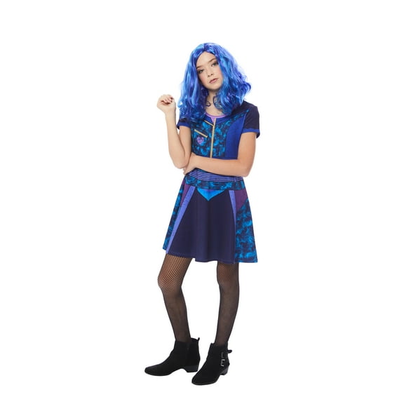 Disney Descendants Mal Halloween Fancy-Dress Costume for Child, Big Girls S (4-6)