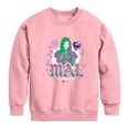 thumbnail image 1 of Descendants - Mal Golden Eyes Boys' Graphic Long Sleeve Fleece Sweatshirt, 1 of 3