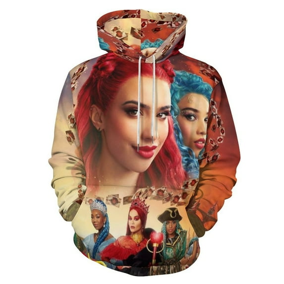Descendants The Rise of Red Unisex Sweatshirts Hoodies 3D Printing Fashion Hoody Pullover For Mens And Womens Winter Daily Adult Hooded Clothes With Drawstring And Pocket