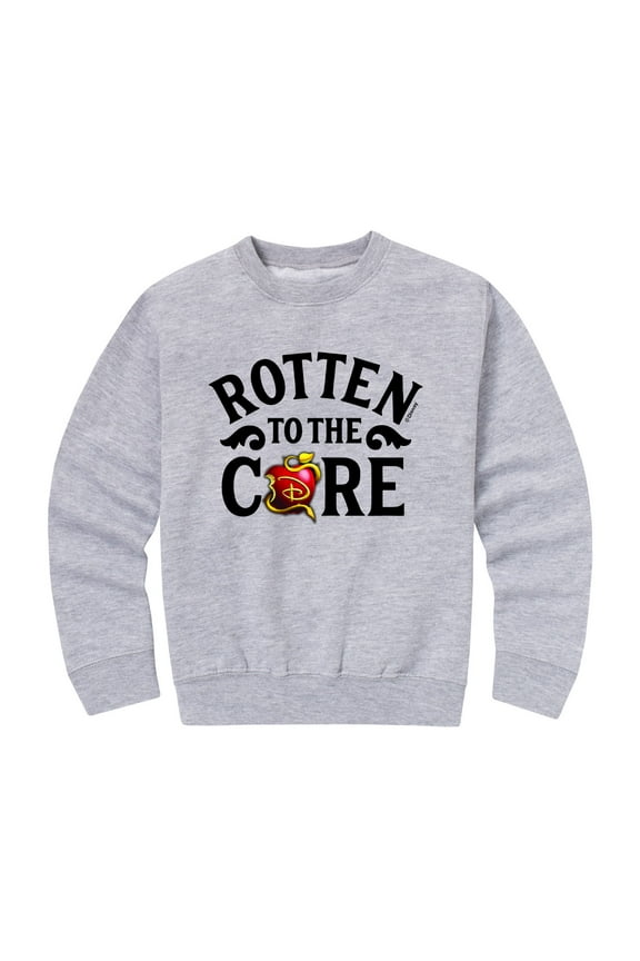 - Rotten To The Core - Toddler And Youth Crewneck Fleece Sweatshirt