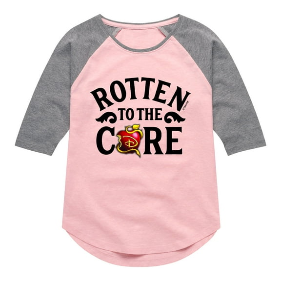 Descendants - Rotten To The Core - Toddler And Youth Girls Raglan Graphic T-Shirt