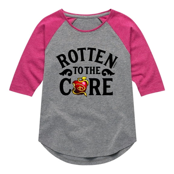 Descendants - Rotten To The Core - Toddler And Youth Girls Raglan Graphic T-Shirt