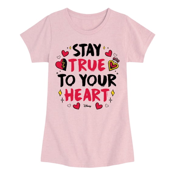 Descendants - Stay True To Your Heart - Youth Girls Fitted Short Sleeve T-Shirt