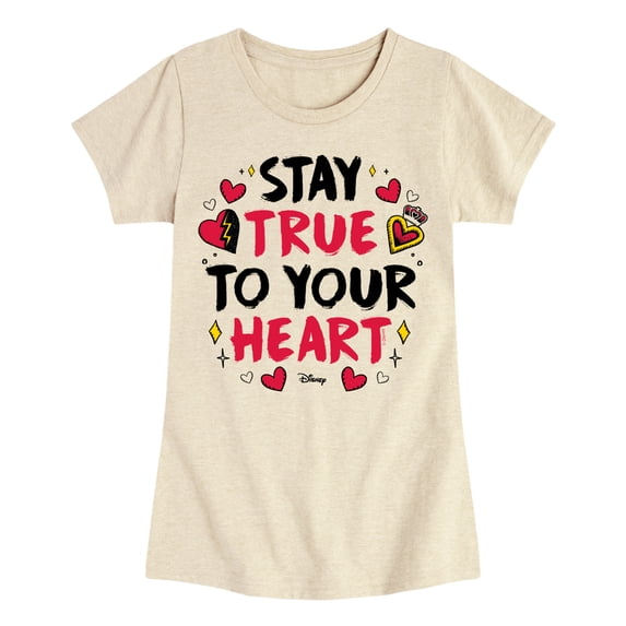 Descendants - Stay True To Your Heart - Youth Girls Fitted Short Sleeve T-Shirt