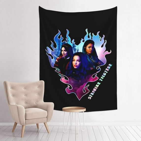 Descendan-t Tapestry Anime Poster Large Background Wall Art Bedroom Wall Decor for Birthday Party 60x40in