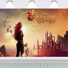 Descendants The Rise of Red Taspestry Wall Decor Backdrop Banner Party Supplies Poster Birthday Decorations Background for Photography Taspestry