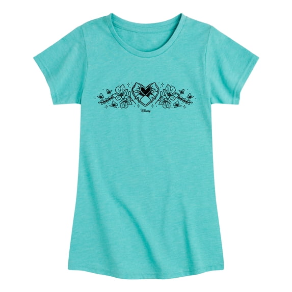 Descendants: Wicked Wonderland - Doodle Pink Girls' Fitted Short Sleeve Graphic T-Shirt