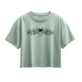 thumbnail image 1 of Descendants: Wicked Wonderland - Doodle Pink Girls' Short Sleeve Boxy Graphic T-Shirt, 1 of 4