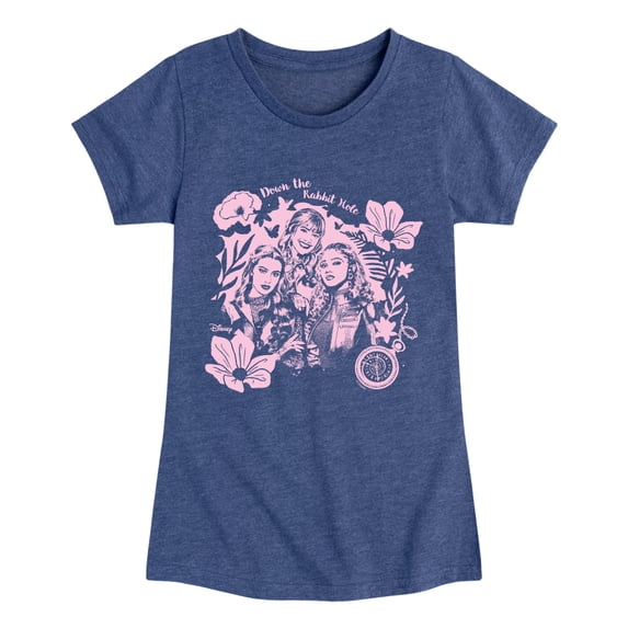 Descendants: Wicked Wonderland - Down The Rabbit Hole Girls' Fitted Short Sleeve Graphic T-Shirt