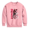 thumbnail image 1 of Descendants: Wicked Wonderland - Hand Drawn Red Graphic Long Sleeve Fleece Sweatshirt, 1 of 3