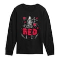 thumbnail image 1 of Descendants: Wicked Wonderland - Punk Red Long Sleeve Graphic T-Shirt, 1 of 4