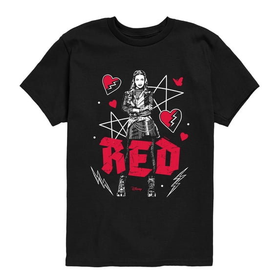 Descendants: Wicked Wonderland - Punk Red Short Sleeve Graphic T-Shirt