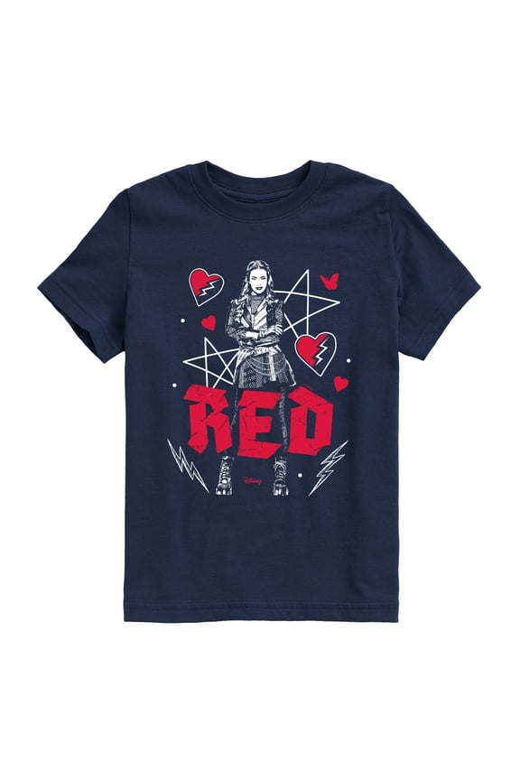 - Punk Red Short Sleeve Graphic T-Shirt