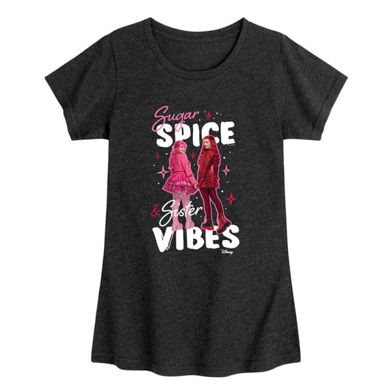 Descendants: Wicked Wonderland - Sister Vibes Fitted Short Sleeve Graphic T-Shirt