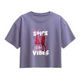thumbnail image 1 of Descendants: Wicked Wonderland - Sister Vibes Short Sleeve Boxy Graphic T-Shirt, 1 of 4