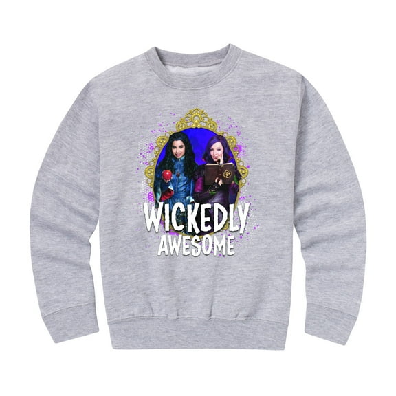 Descendants - Wickedly Awesome - Toddler And Youth Crewneck Fleece Sweatshirt