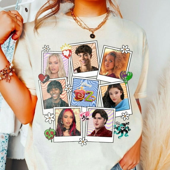 Descendants Zombies 4 Shirt, Descendants Character Oufit Tee,Sand Color,Size 3XL