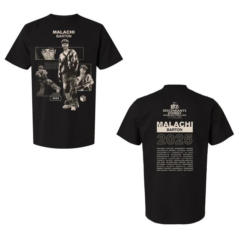 Descendants Zombies Worlds Collide Tour 2025 T-Shirt, Malachi