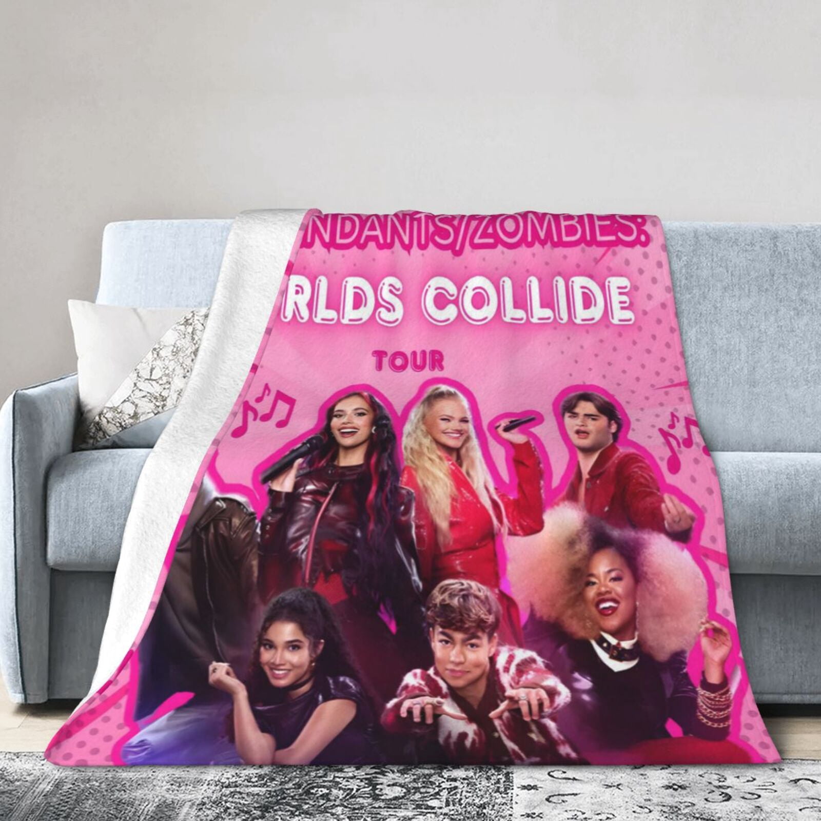Collicide Descendants Zombies Worlds Collide Tour Bed Blanket Lightweight and ...
