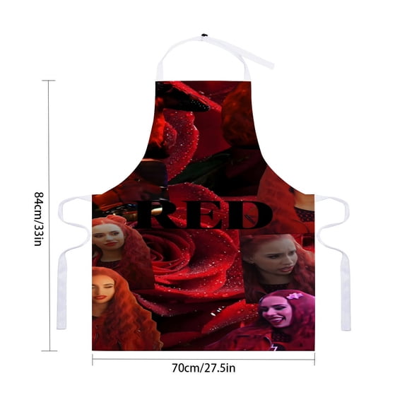 Descendants apron with pockets, waterproof apron for adults, adjustable kitchen cooking apron, chef apron for cooking, drawing, and craftingfor 33" x 28"70X84cm).