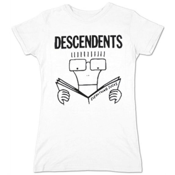 Descendents Everything Sucks Girls Jr Small White