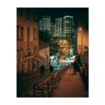thumbnail image 1 of Descent, Belgrade - Belgrade Serbia Photography Cityscape Street Photography Nightlife Architecture Graffiti Night Sky Unframed Wall Art Print 24 x 30 inches, 1 of 13