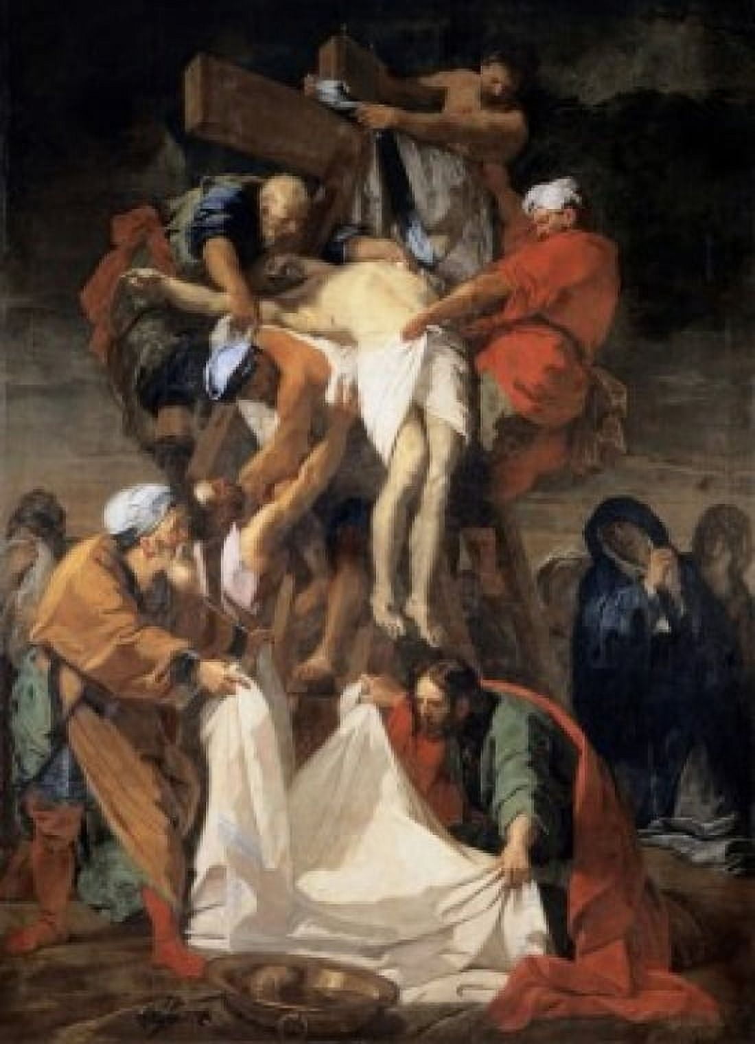 Descent from the Cross 1697 Jean Baptiste Jouvenet (1644-1717 French) Oil on canvas Musee du Louvre Paris France Canvas Art - Jean Baptiste Jouvenet (24 x 36)