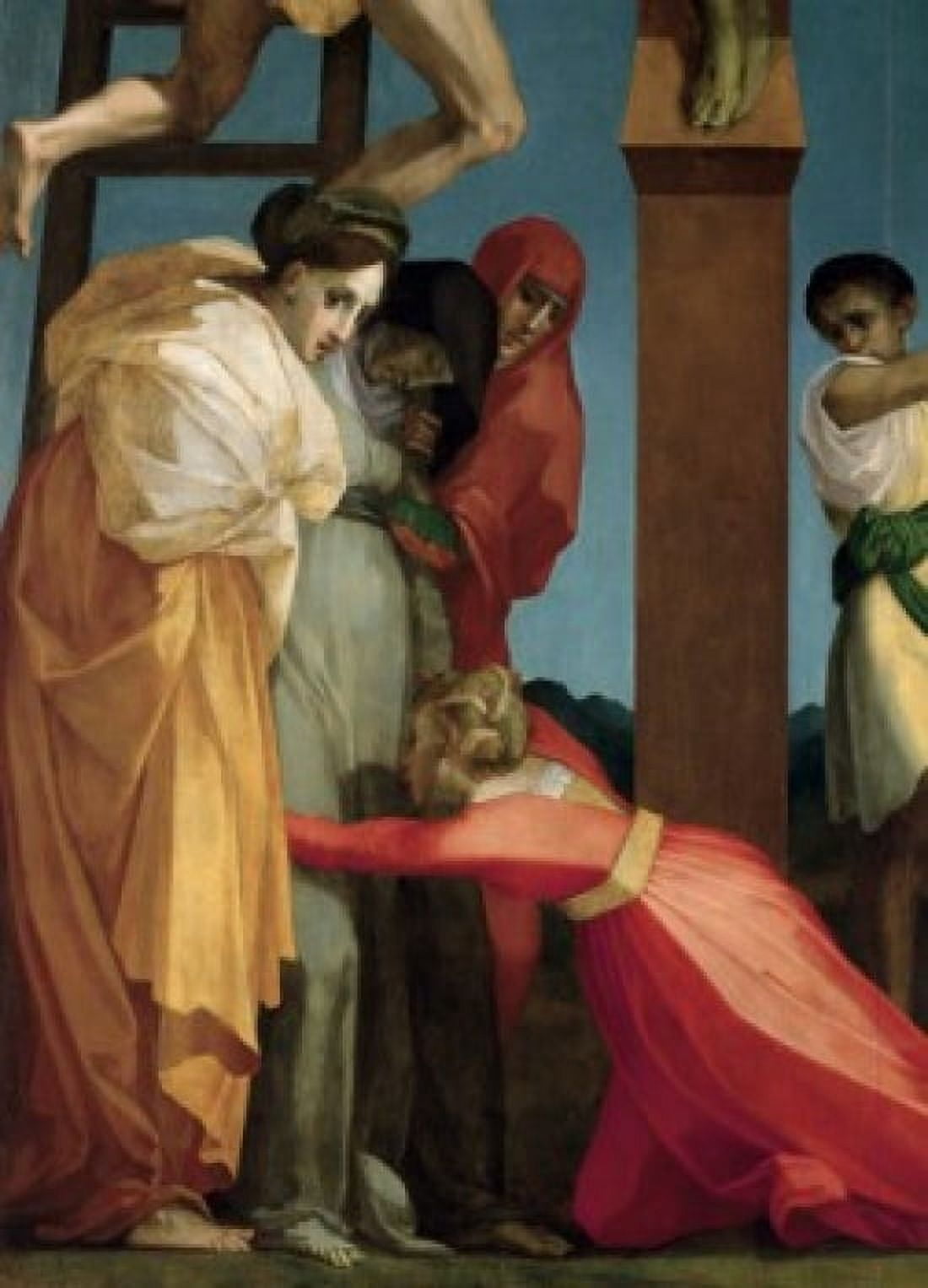Descent From The Cross (Detail)  1521 Rosso Fiorentino(1494-1540 Italian) Oil On Board Pinacoteca Volterra Italy Canvas Art - Rosso Fiorentino (24 x 36)