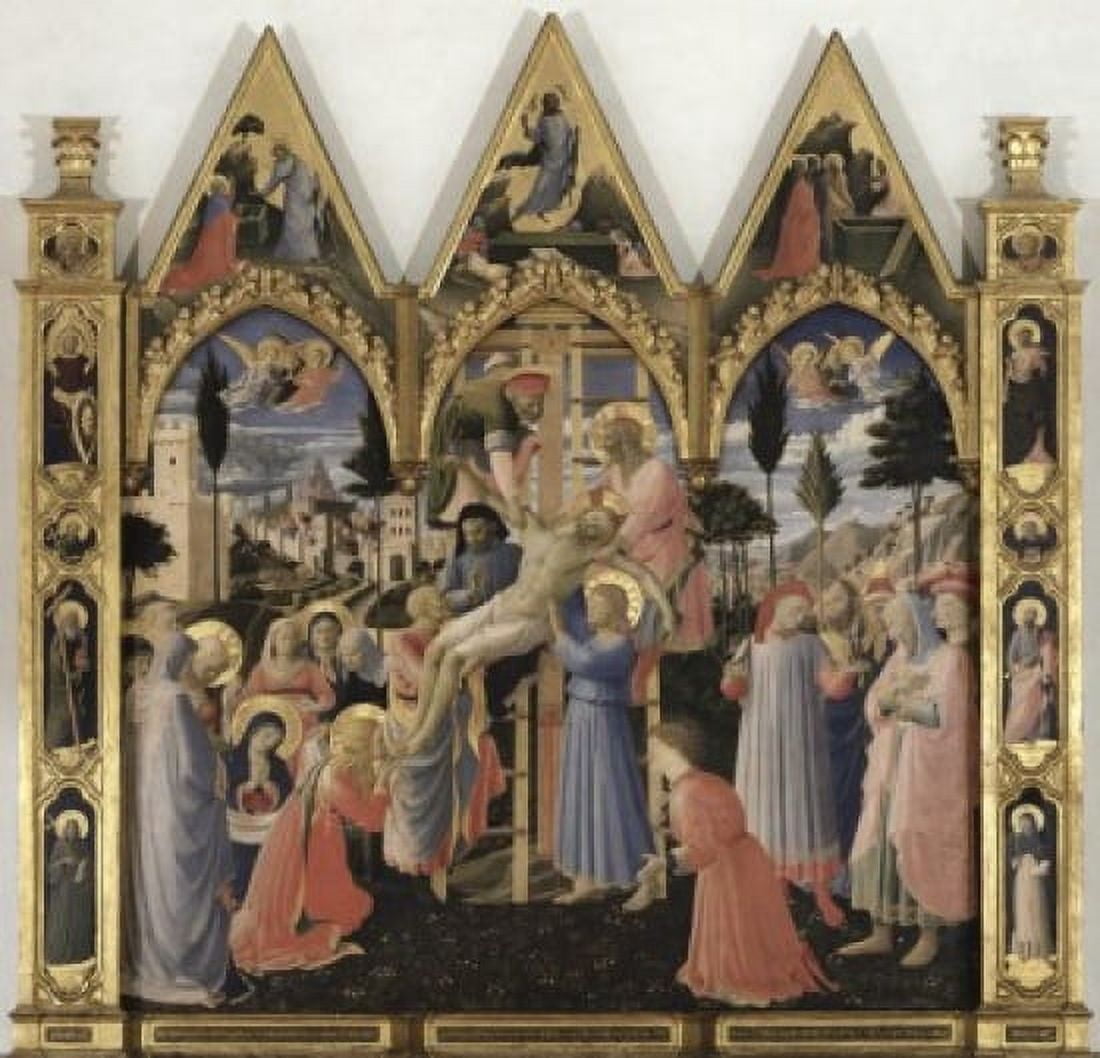 Descent from the Cross Fra Angelico (ca 1400-1455Italian) Museo di San Marco Florence Canvas Art - Fra Angelico (18 x 24)