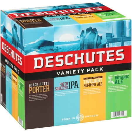 Deschutes Variety Pack Craft Beer, 12 Pack, 12 fl oz Bottles, 6.5% ABV