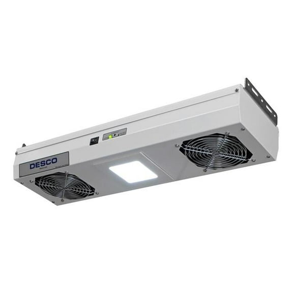 Desco 60467 Chargebutster Overhead Ionizer With Lights- 2 Fans