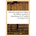 thumbnail image 1 of Description Du Mausol E Rig Dans L' Glise De L'abbaye Royale De Saint-denis, Le 27 Juillet 1774, 1 of 1