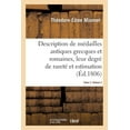 thumbnail image 1 of Description de Médailles Antiques Grecques Et Romaines Avec Leur Degré de Rareté Et Leur Estimation (Paperback), 1 of 1