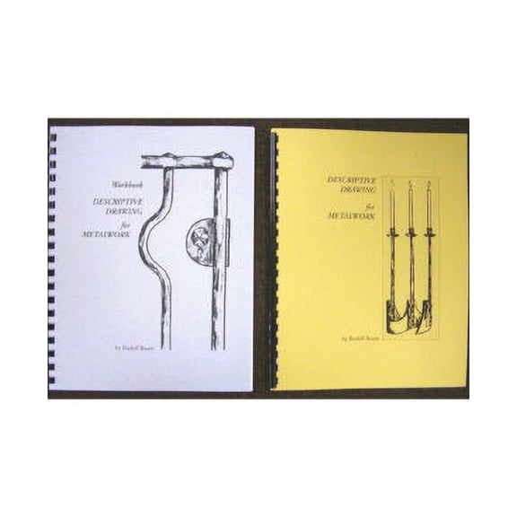 Descriptive Drawing for Metalwork by Rudolf Baum & Workbook for Descriptive Drawing (2 Books!)