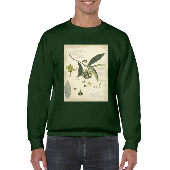 Descube Botanical Ii Sweatshirt Men -A. Descubes Designs, Male 3X-Large
