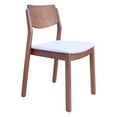thumbnail image 1 of Desdamona Dining Chair (Set of 2) Light Gray and Walnut, 1 of 4
